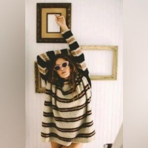 Free People Sid Striped Sweater – Boatneck, Cozy Knit, Casual Women’s Top
